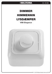 DIMMER HIMMENNIN LYSDæMPER - Biltema