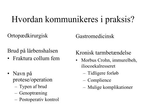 Implementeringsindikatorer til afdækning af ... - EPJ-Observatoriet