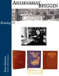 Katalog 18 – Hamsun - Antikvariat Bryggen