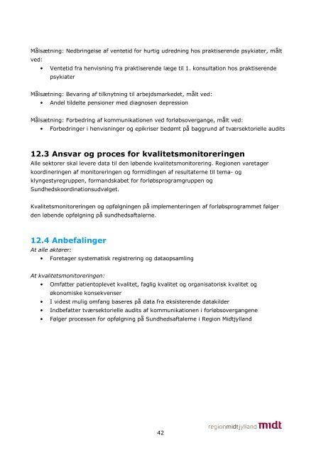 Forløbsprogram for depression - Region Midtjylland