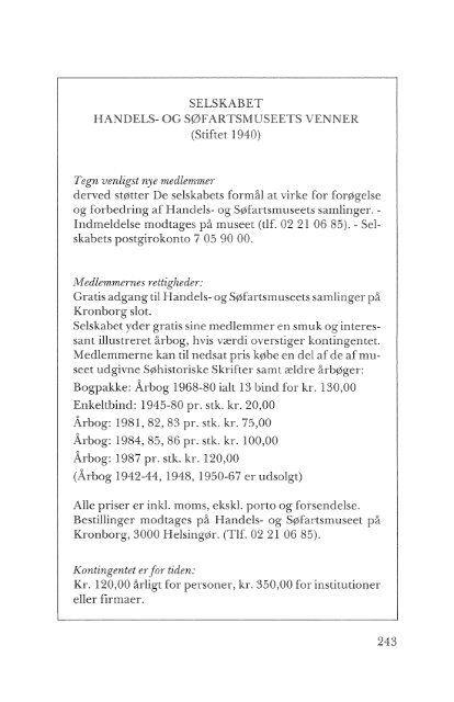 Museets komite, beretning, driftsregnskab og medlemsliste til ...