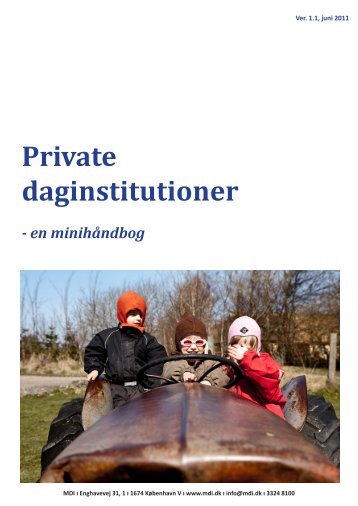 Private daginstitutioner - en minihåndbog - MDI