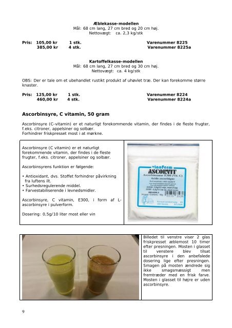 Informationsblad - Dansk Hjemmeproduktion