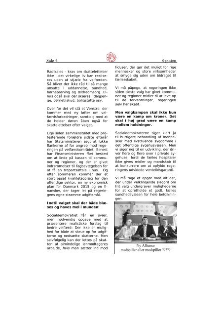 S Posten juli 2007 - Socialdemokraterne Albertslund