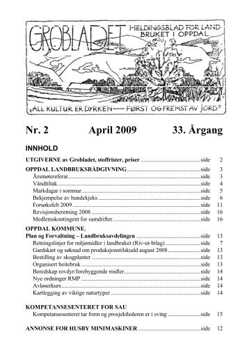 media/ring/1229/Grobladet/Groblad april 2009.pdf - Oppdal ...