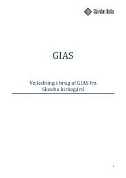 Vejledning i brug af GIAS fra Skovbo kirkegård