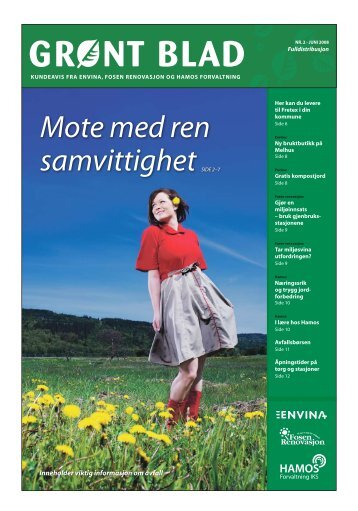 Inneholder viktig informasjon om avfall - vitamin w