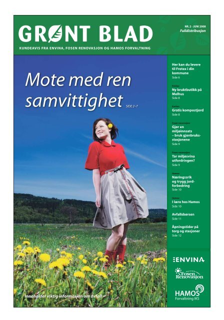 Inneholder viktig informasjon om avfall - vitamin w