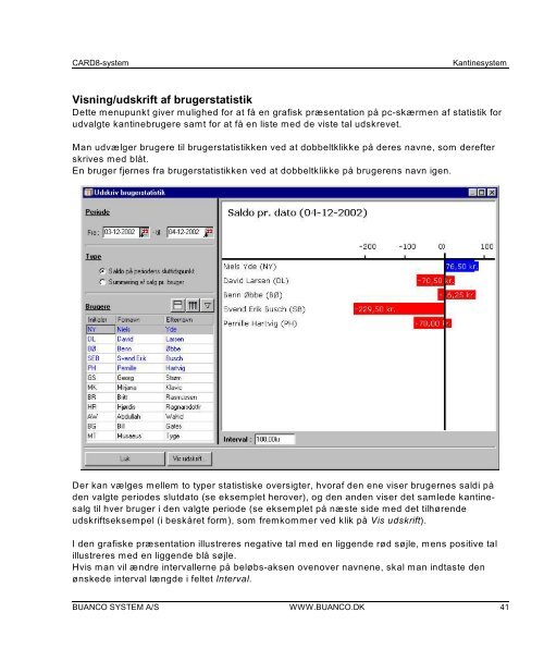 C8Kantine. Vejledning i kantinesystemer. Fylder 2,3 KB - BUANCO