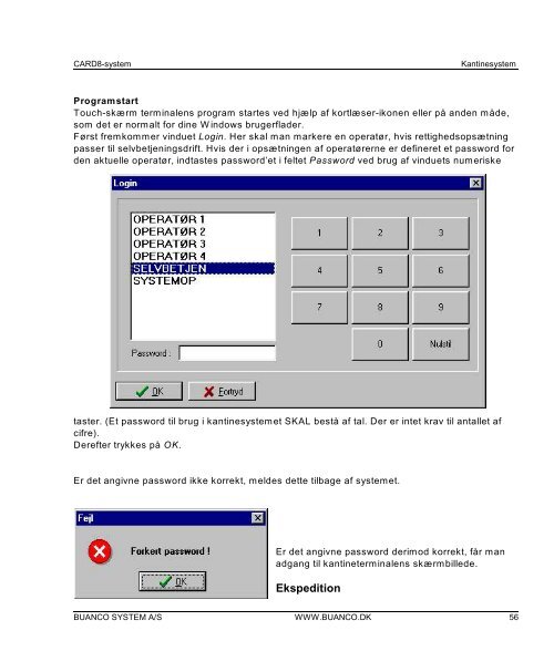 C8Kantine. Vejledning i kantinesystemer. Fylder 2,3 KB - BUANCO