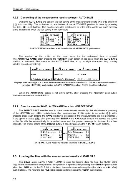 7 SAVING MEASUREMENT RESULTS - FILE - Svantek