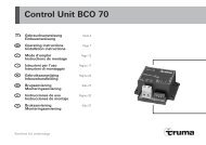 Control Unit BCO 70