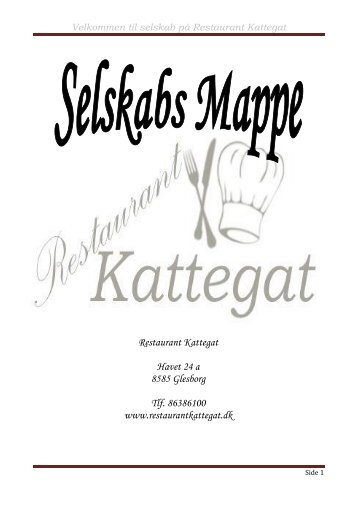 Velkommen til selskab på Restaurant Kattegat