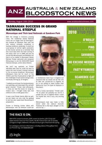 new zealand bloodstock news anz - Anzbloodstocknews.com