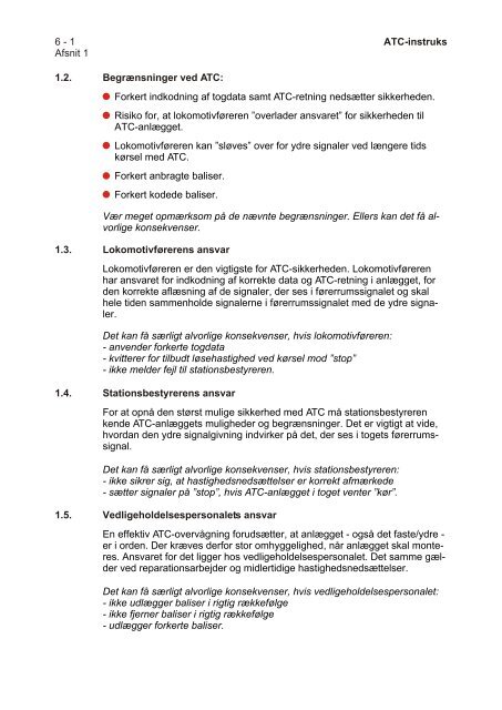 af ATC-anlæg - Banedanmark