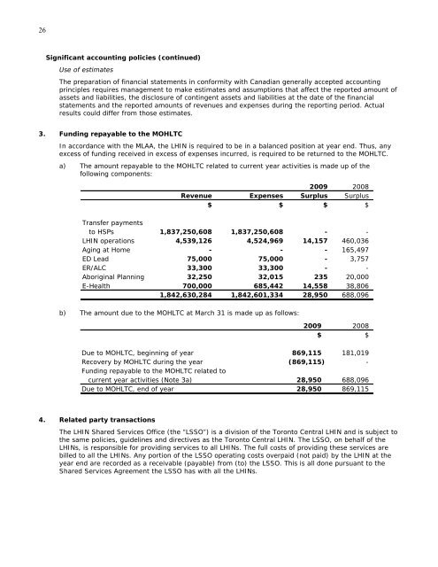 2008-09 Annual Report - Central East Local Health Integration ...