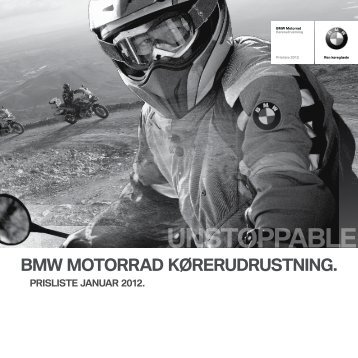 Prisliste Køreudrustning 2012 (PDF 6,0 MB) - BMW MC Klub Danmark