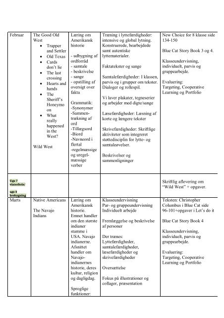 Undervisningsplan for ottende klasse i engelsk - Al-Huda skolen