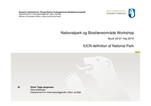 IUCN definition af Nationalpark samt eksempler vElmer Topp ...
