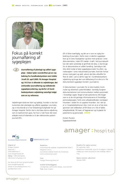 Har vi organiseret os på den mest optimale - Amager Hospital