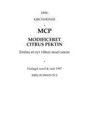 Erik Kirchheiner - MCP - Modeficeret Citrus Pektin - MayDay