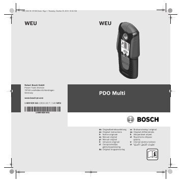 WEU WEU PDO Multi - Bosch Elektrowerkzeuge für Heimwerker