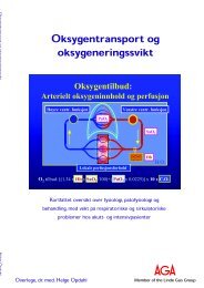 Oksygentransport og oksygeneringssvikt (PDF ... - Linde Healthcare