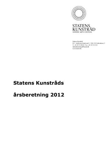Læs årsberetningen. - Kunst.dk