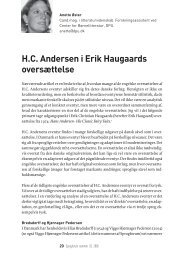 H.C. Andersen i Erik Haugaards oversættelse - DPB