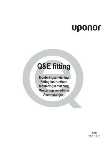 Q&E fitting - Uponor