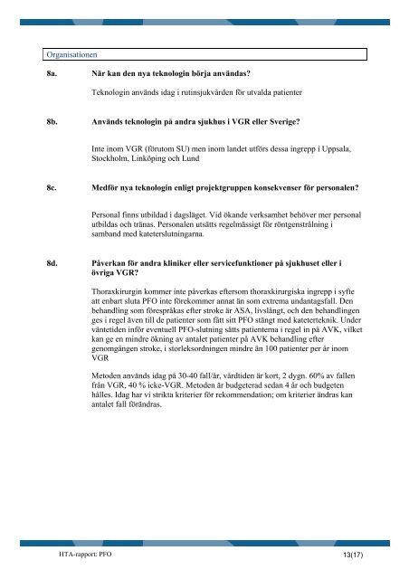 Kateterburen slutning av persisterande foramen ovale. (PFO)