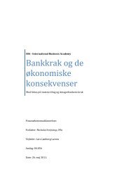 Bankkrak og de økonomiske konsekvenser - IBC