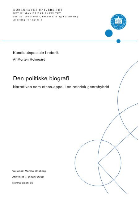 Den politiske biografi - Kommunikationsforum