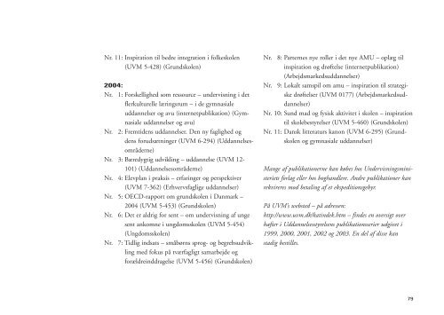 Hele publikationen i PDF-format - Undervisningsministeriet