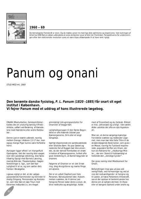 Panum og onani - Stud. Med.