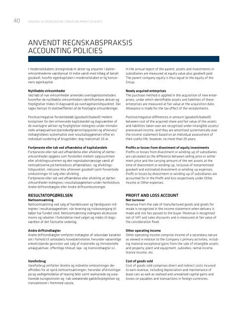 Årsrapport annual report 2012 - Kjaer Group