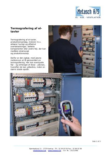 Læs mere om vores termografering - Metasch A/S