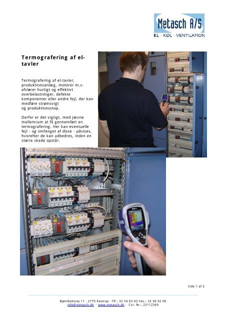 Læs mere om vores termografering - Metasch A/S