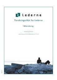 Forsikringsvilkår for Lederne - Codan Forsikring