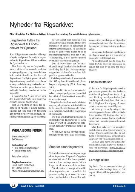 2005-2 slægt & data.pdf - DIS-Danmark