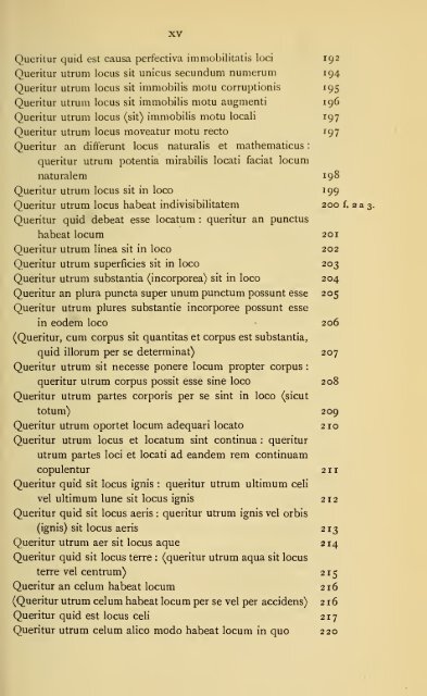 Questiones supra libros octo physicorum Aristotelis - Boston College