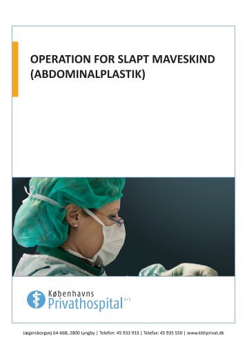 operation for slapt maveskind (abdominalplastik) - Benedikte Thuesen