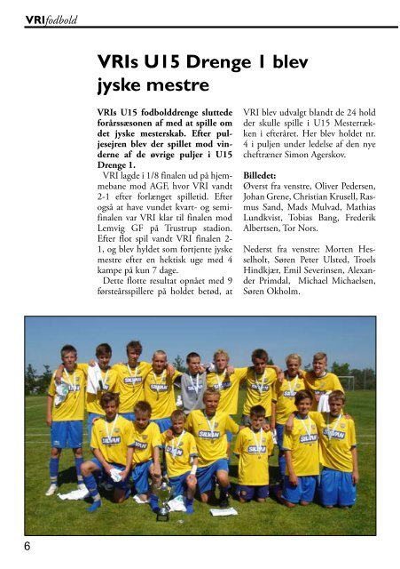 Blad nr. 2 årg. 2009 - Vejlby-Risskov Idrætsklub