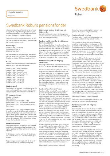 Swedbank Roburs pensionsfonder