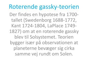 Roterende gassky-teorien