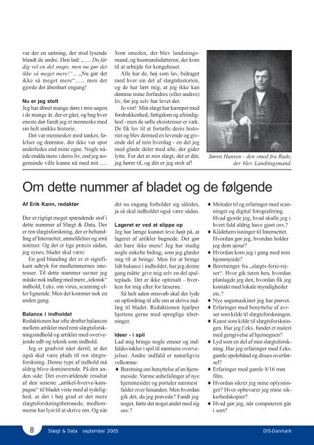 2005-3 slægt & data.pdf - DIS-Danmark