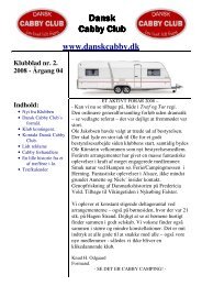 Klubblad # 2 2008 - Dansk Cabby