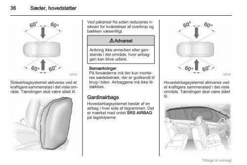 Se bilens instruktionsbog - Opel.dk