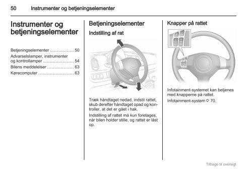 Se bilens instruktionsbog - Opel.dk
