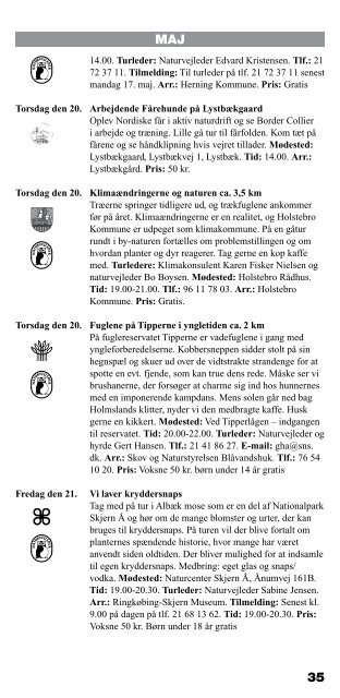 Aktivitetskalender - ud på tur - Struer kommune